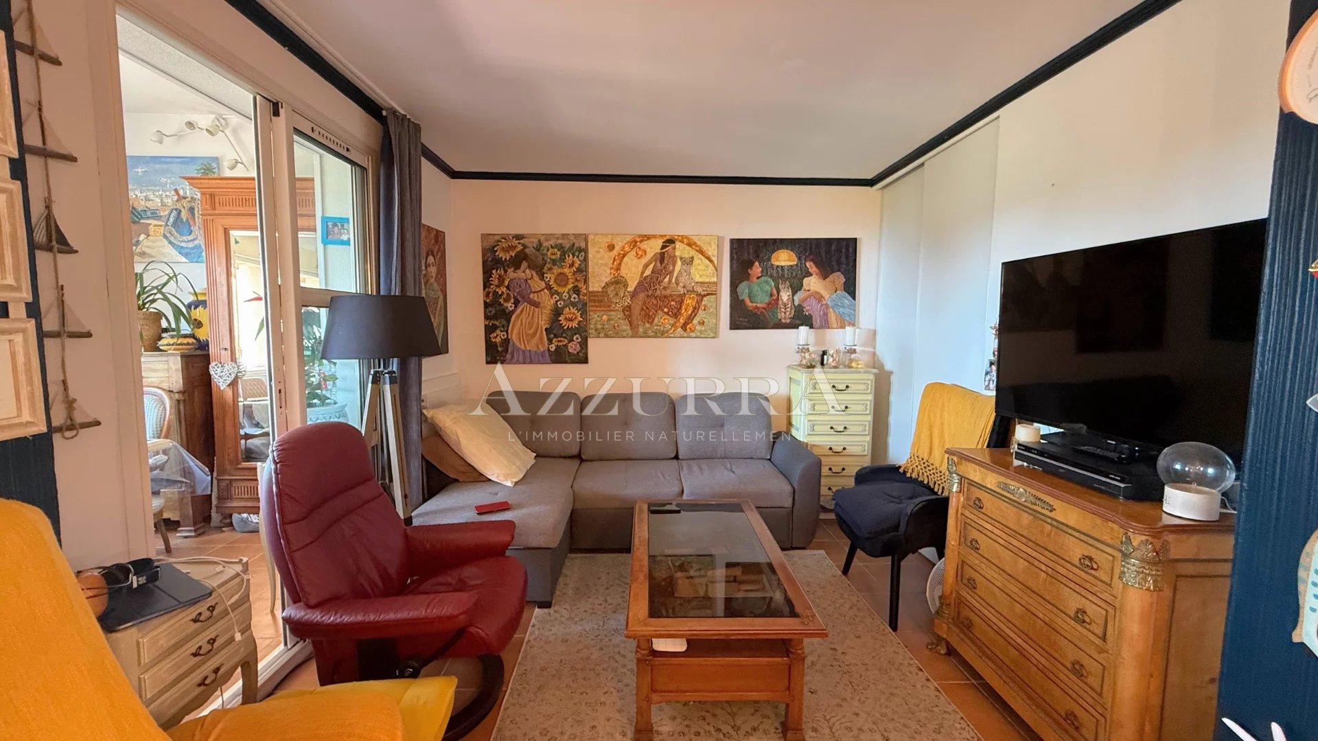 AGAY CAP ESTEREL grand T2 type large de 51m² habitables