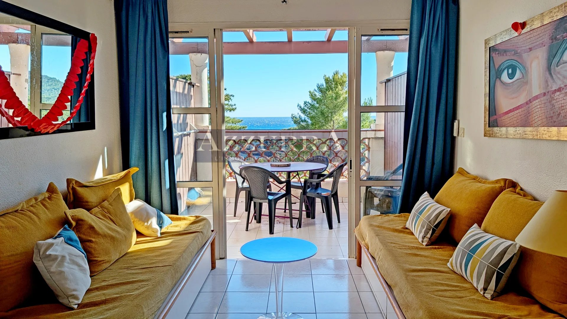 AGAY CAP ESTEREL 3 PIECES DUPLEX VUE MER PANORAMIQUE