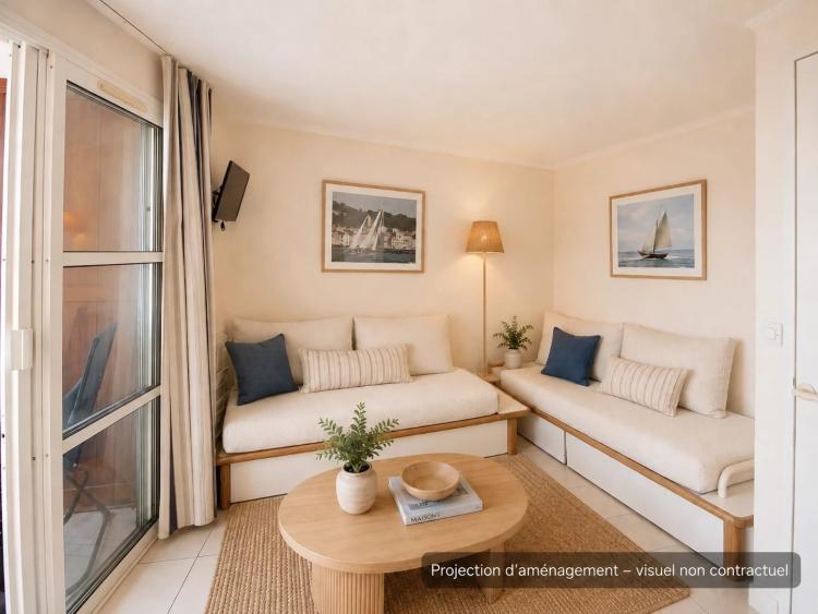 Agay Cap Esterel bel appartement 2 pièces vue mer, parking