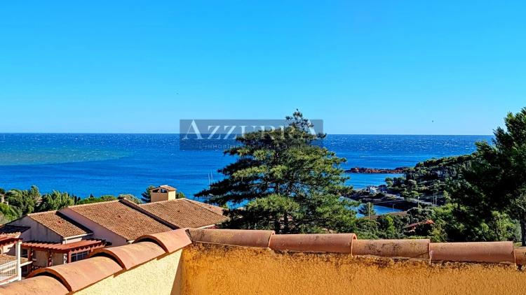 AGAY CAP ESTEREL 3 PIECES DUPLEX VUE MER PANORAMIQUE