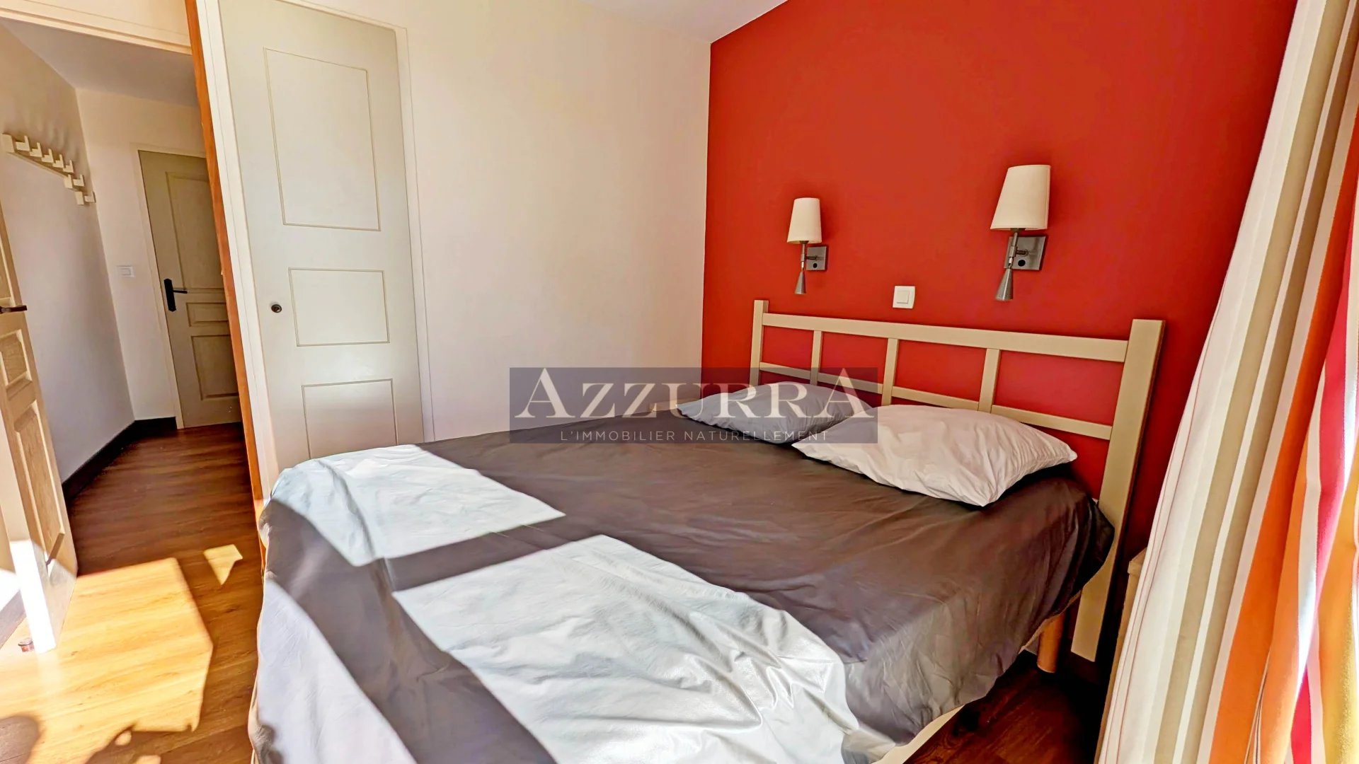 AGAY CAP ESTEREL le village, 3 pièces en rez de jardin avec vue mer