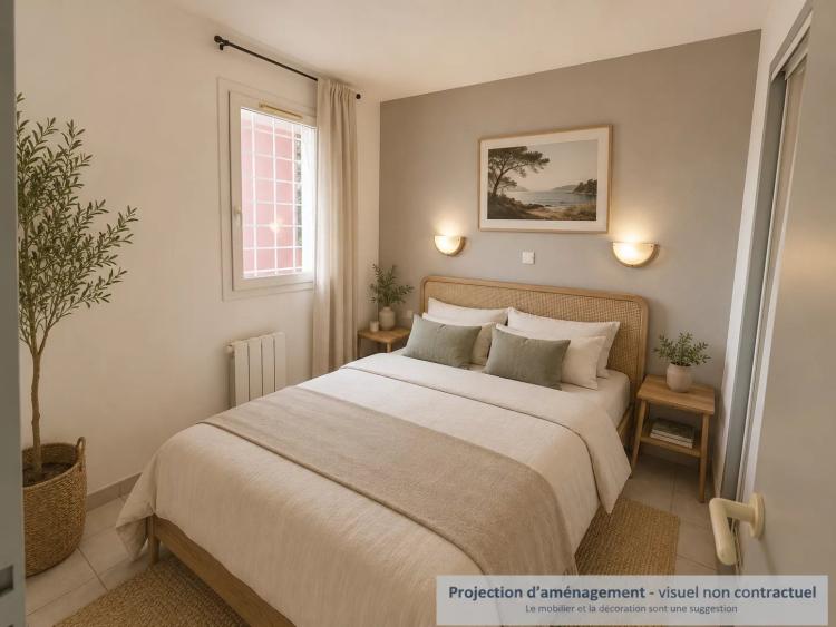 AGAY CAP ESTEREL LE HAMEAU: superbe 3 pièces meublé pour 6 personnes. Expo Sud, parking privé. Vue mer panoramique