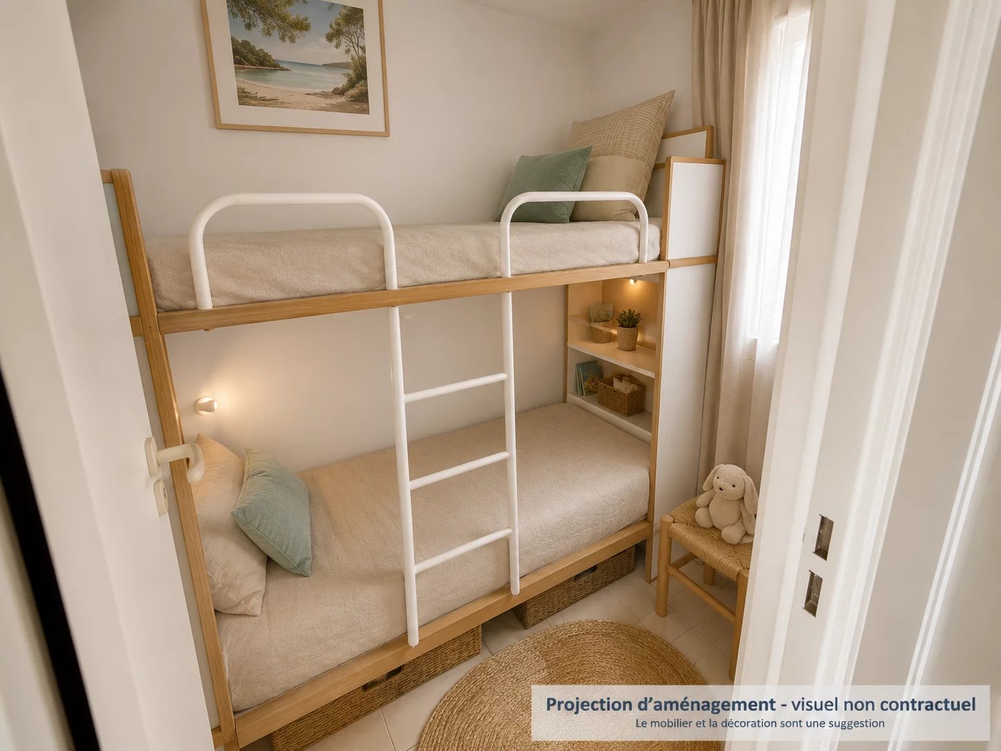 AGAY CAP ESTEREL LE HAMEAU: superbe 3 pièces meublé pour 6 personnes. Expo Sud, parking privé. Vue mer panoramique